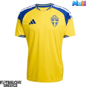 Švédsko Domácí Dres MS 2026 Krátký Rukáv